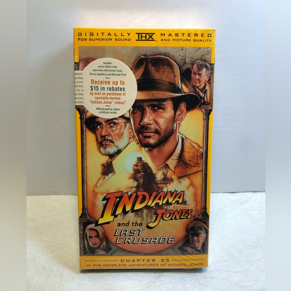 Indiana Jones and the Last Crusade (VHS, 1999) New sealed